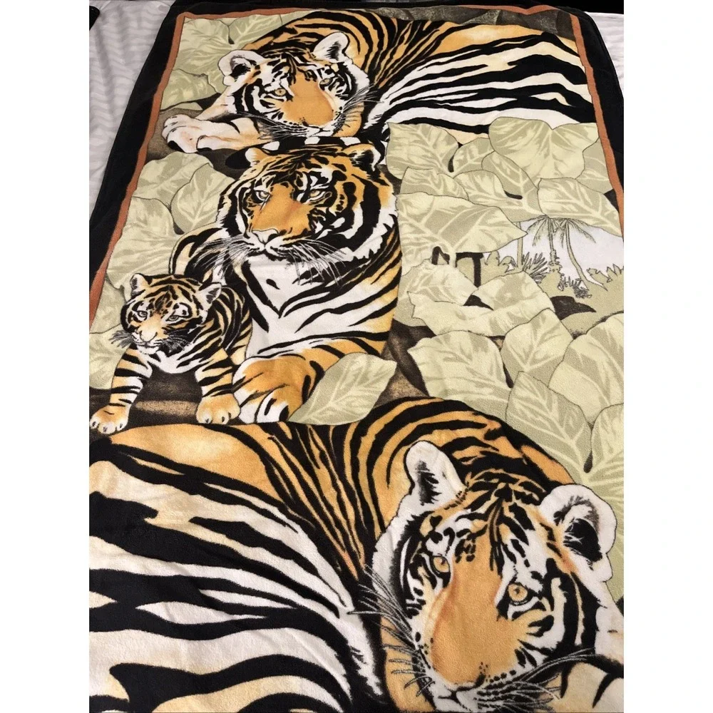 Beach Towel Sun Days 100% Cotton JC Penney Made in Brazil‎ Tigers