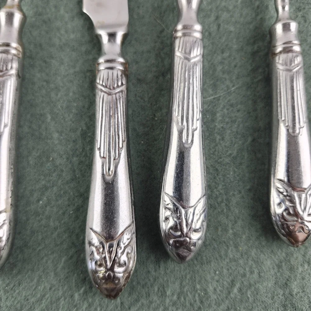 5 Piece Place Setting Pier 1 Imports PII15 Flatware Stainless 18/8 India Vintage