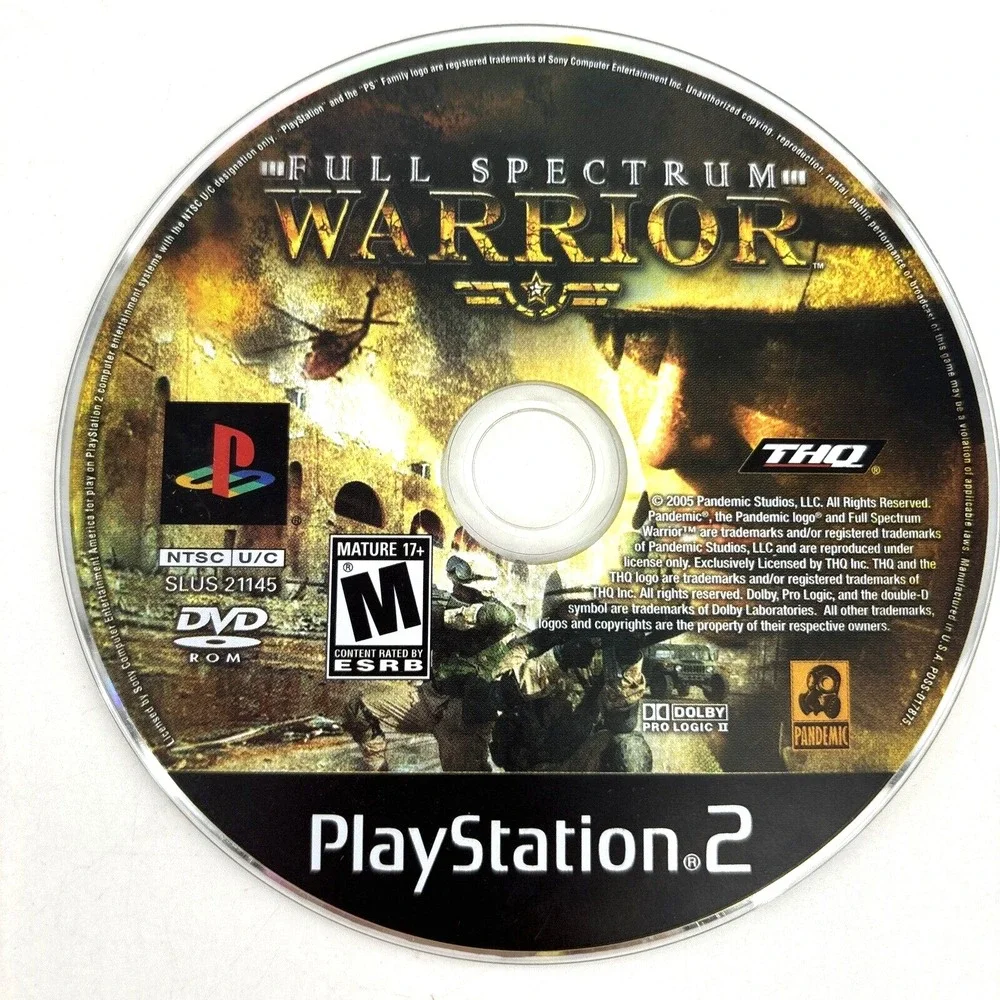 War LOT Call of Duty Finest Hour, Medal of Honor & Warrior (Sony PlayStation 2)‎