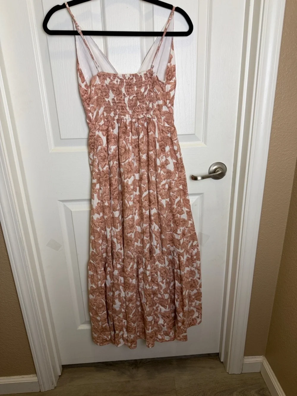Abercrombie & Fitch Blush Rose Print Maxi Dress