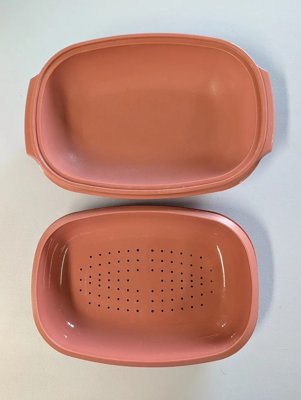 Tupperware vintage rose