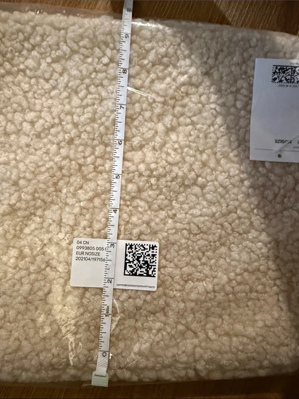 H&M Cream Sherpa Tablet Sleeve
