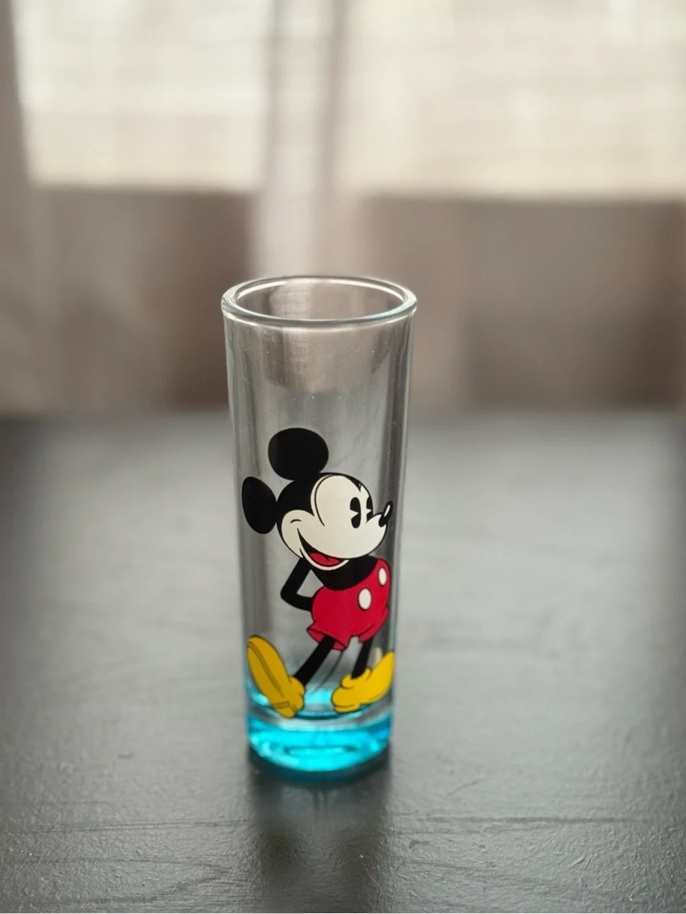 Jerry Leigh Disney Mickey Mouse Blue Bottom Shot Glass