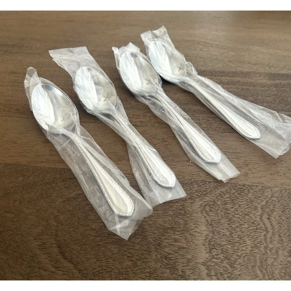 NEW Reed & Barton Englefield Teaspoons Set Of 4 Stainless Glossy