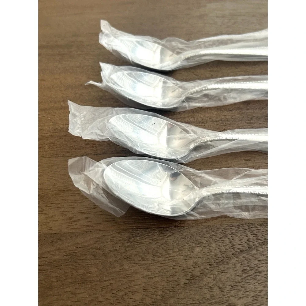NEW Reed & Barton Englefield Teaspoons Set Of 4 Stainless Glossy