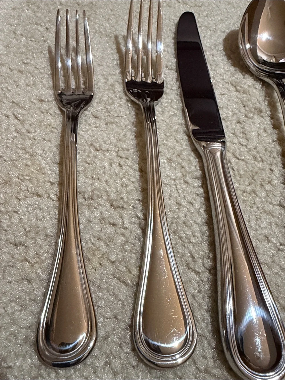 Pottery Barn Stainless Steel 8, 5-Piece Flatware Set, NWT