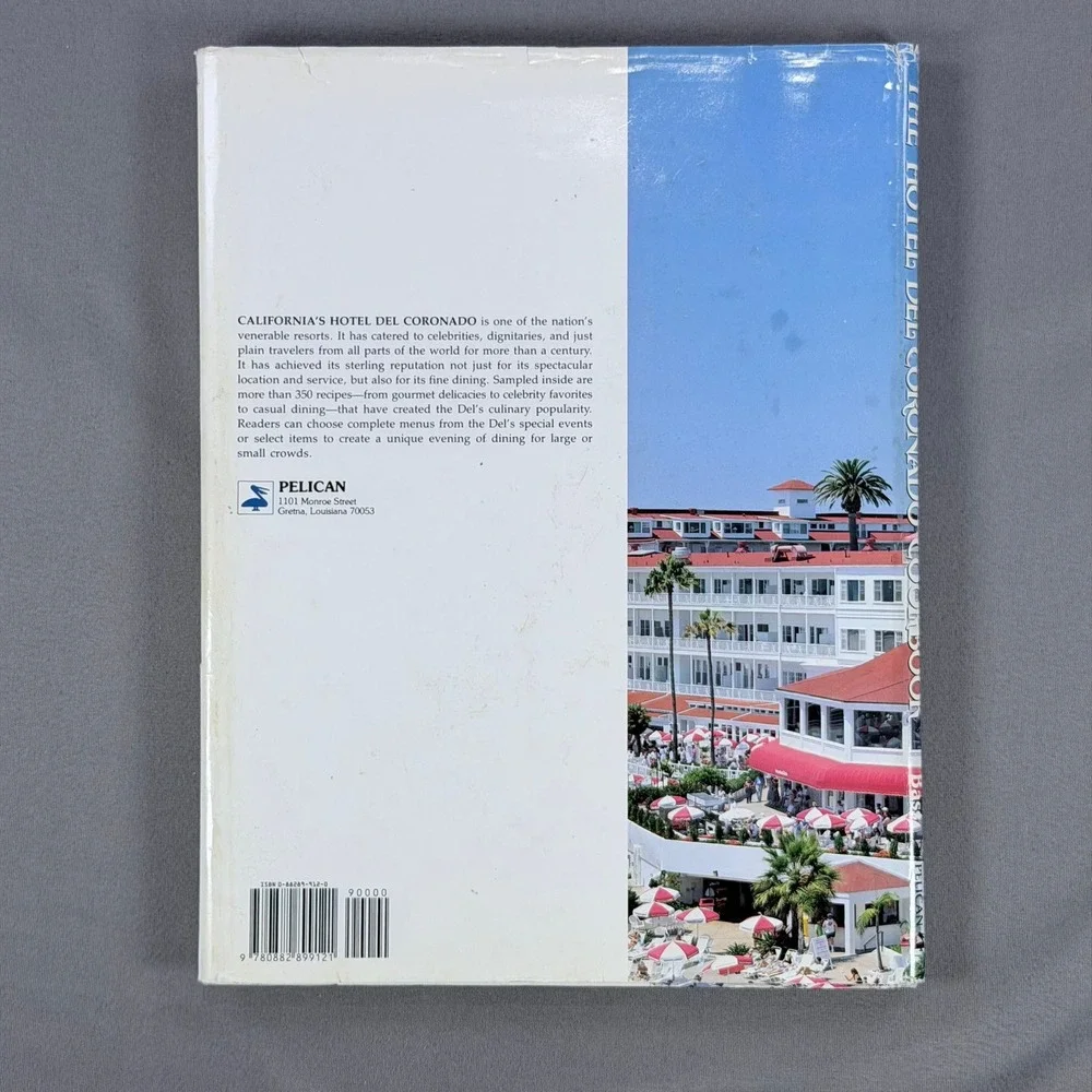 Beverly Bass The Hotel Del Coronado Cookbook Hardcover 1993 1st Edition Cooking