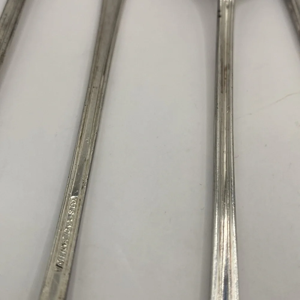 International Silver Co silver plated ice tea spoons set of 8 need polishing VTG