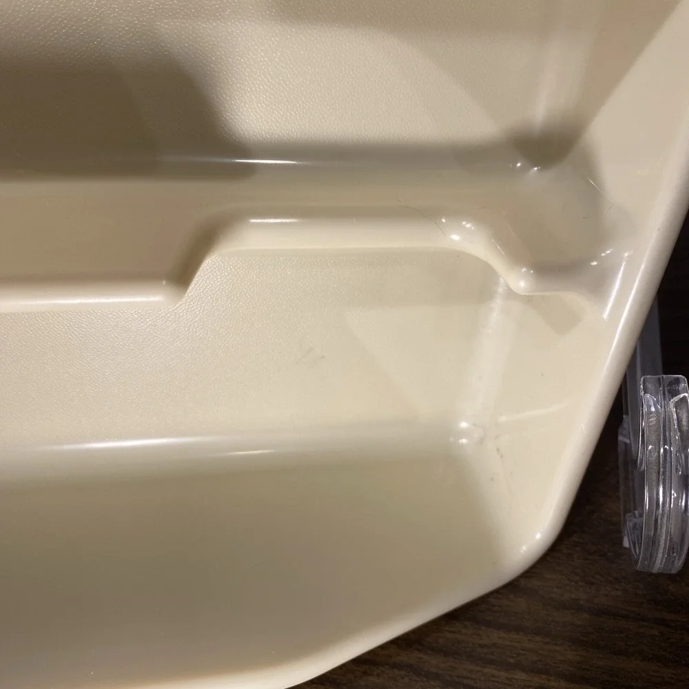VTG Rubbermaid Drawer Organizers Utensil Silverware Tray Almond 0521 Cutlery