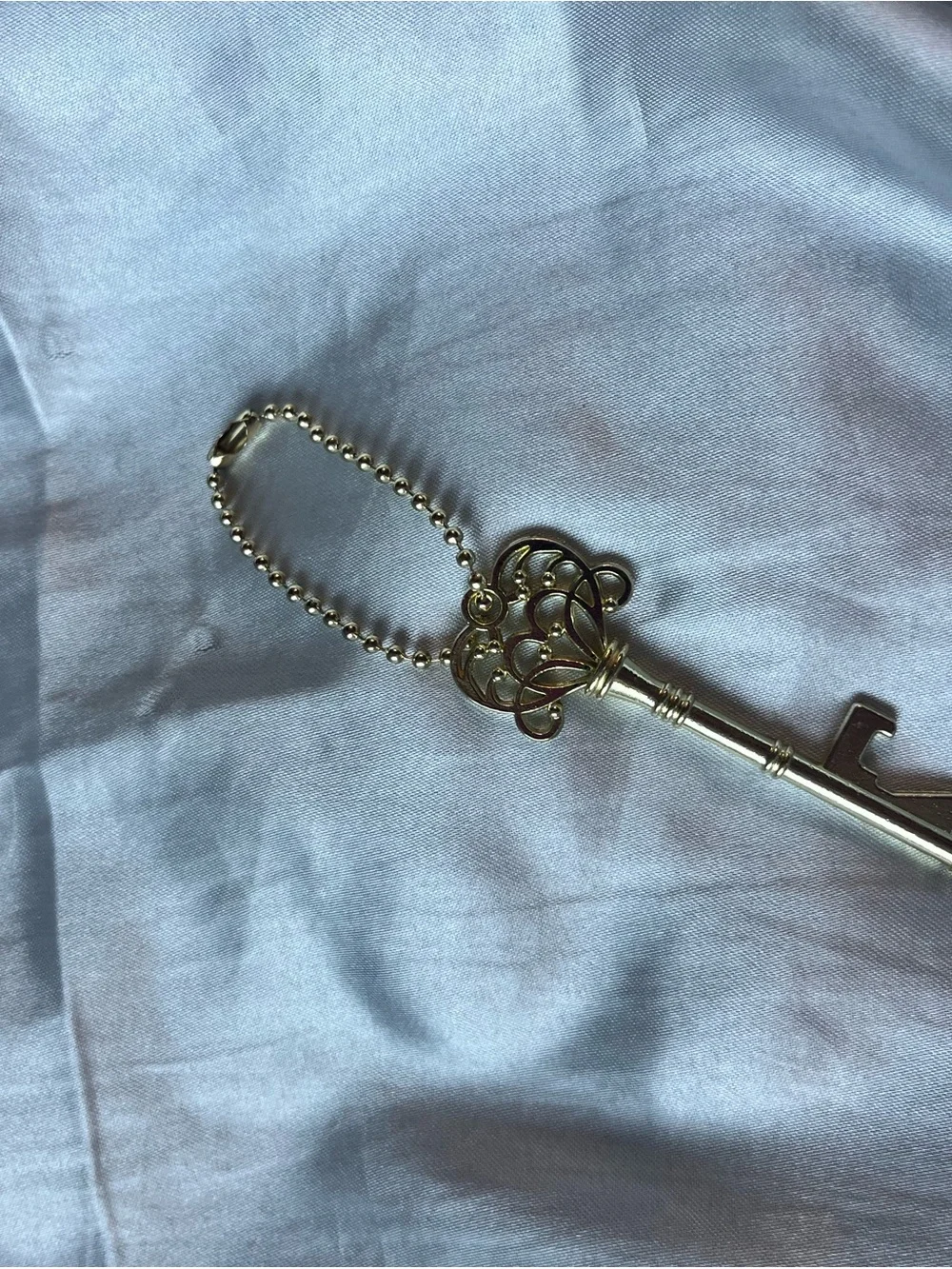 Gold Tone Key Can Opener  Keychain