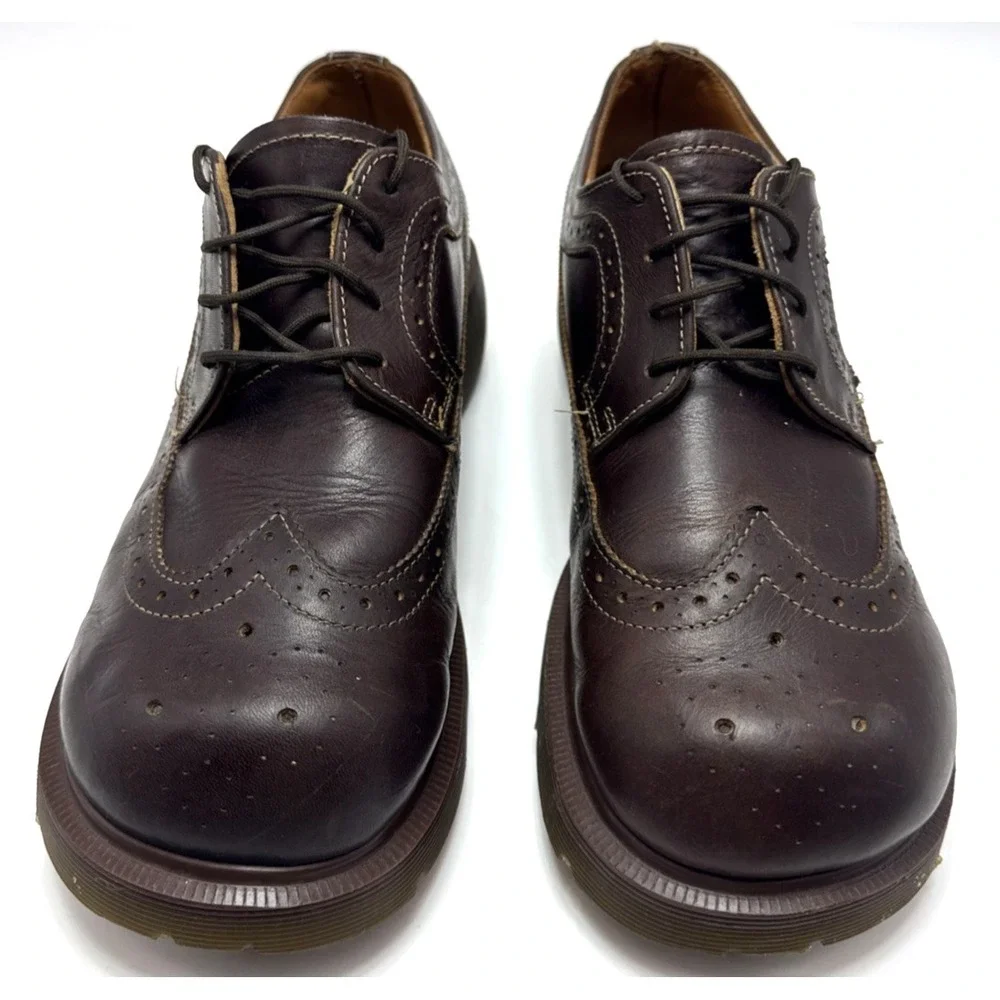 Dr. Martens Brogues Made In England Mens 7 Womens 8.5 Wingtip Chunky Platform