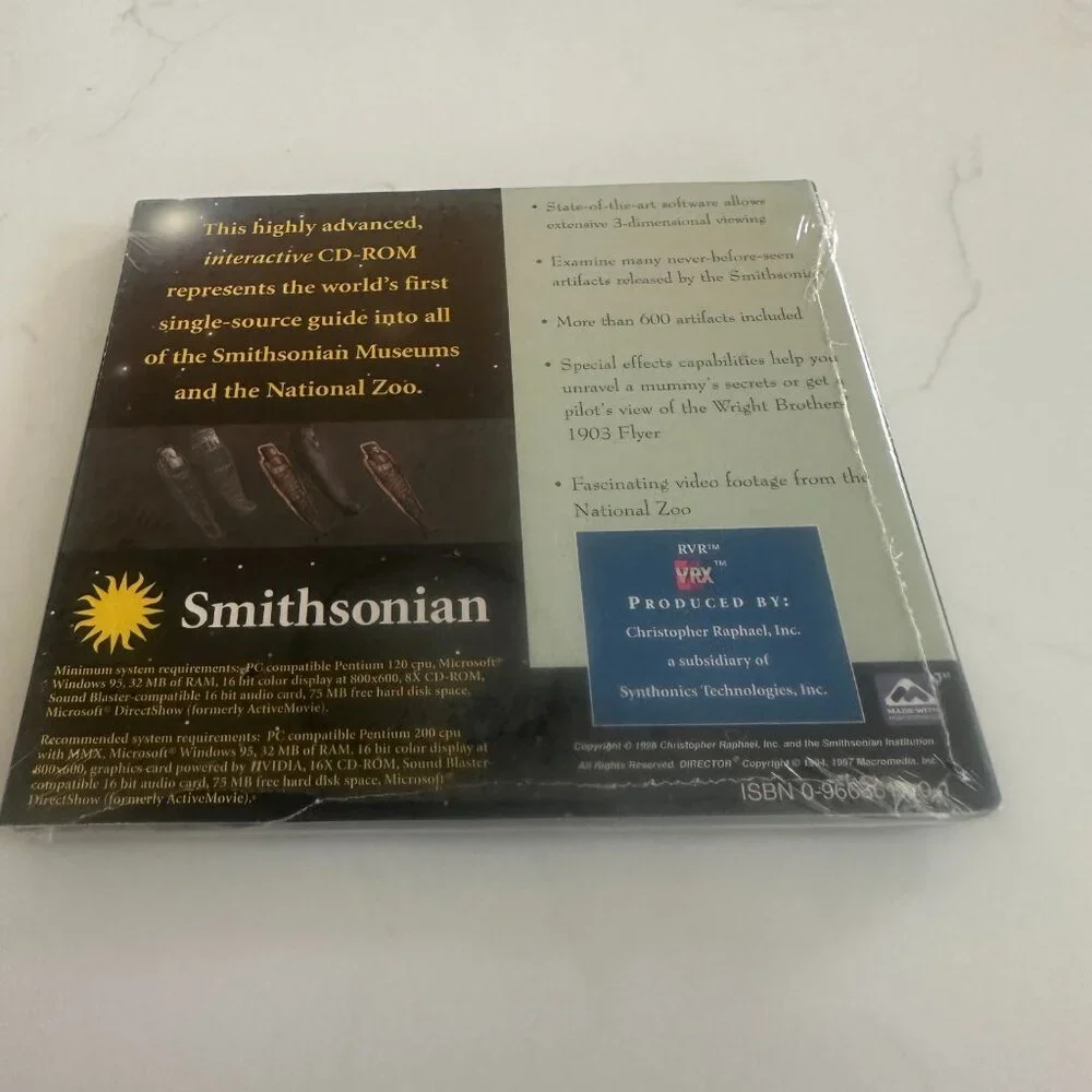2 for $10🎁 NWT Smithsonian Museum Collection 3D CD-Rom