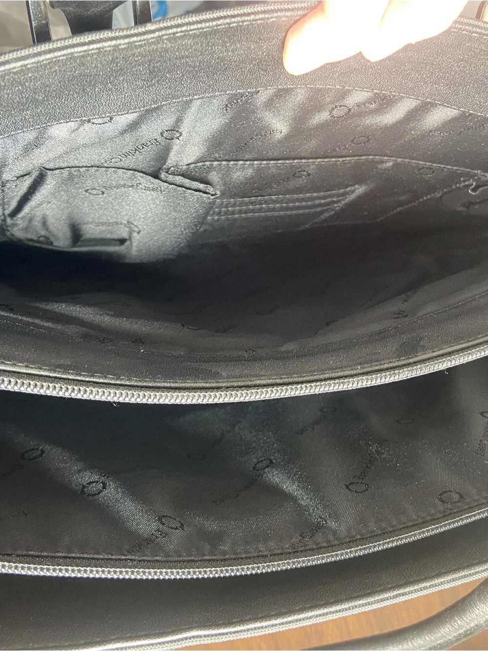 Franklin Covey Black Laptop Tote Bag