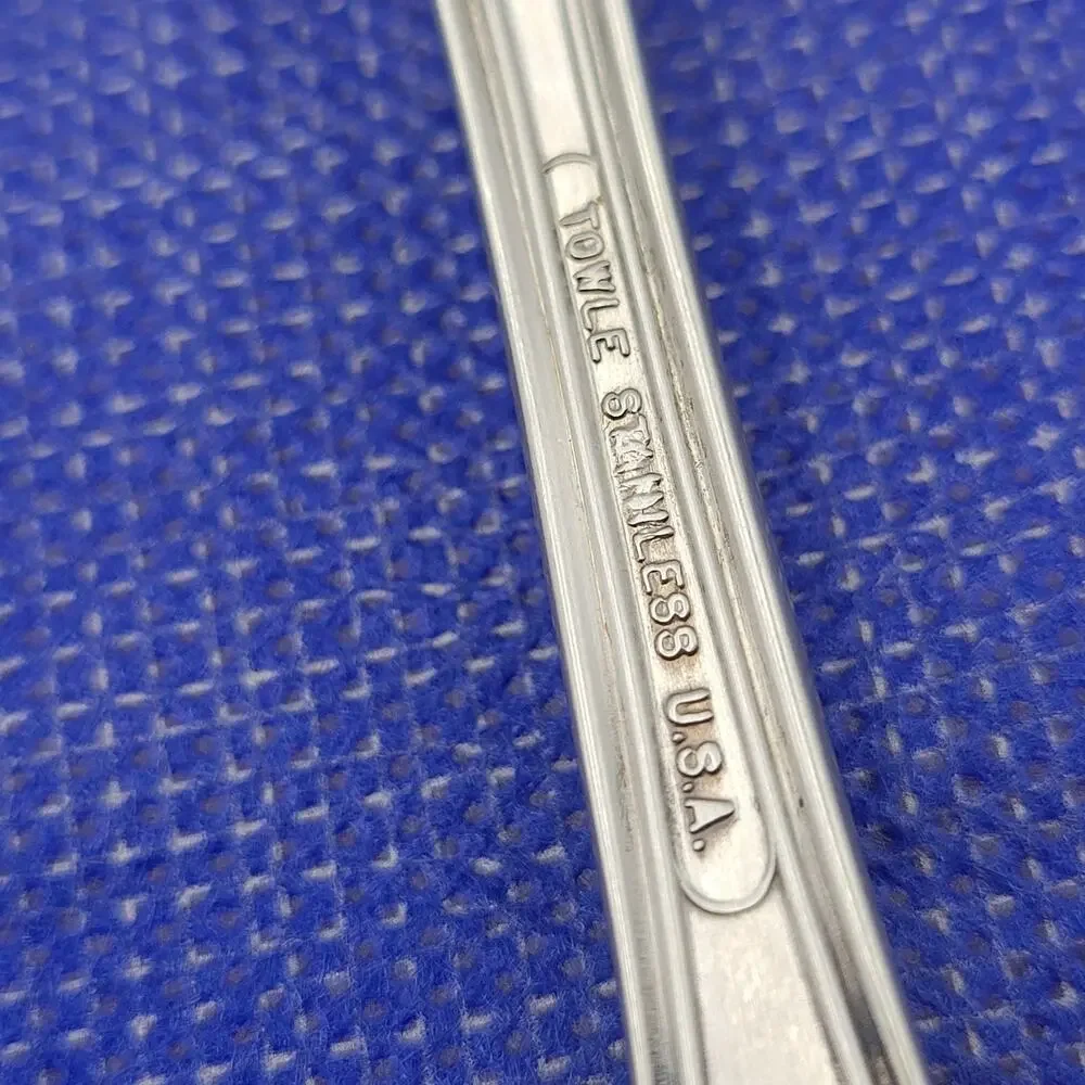 Set of 2 Towle Silver Merrimack Stainless Steel USA Serving Pieces Spoon