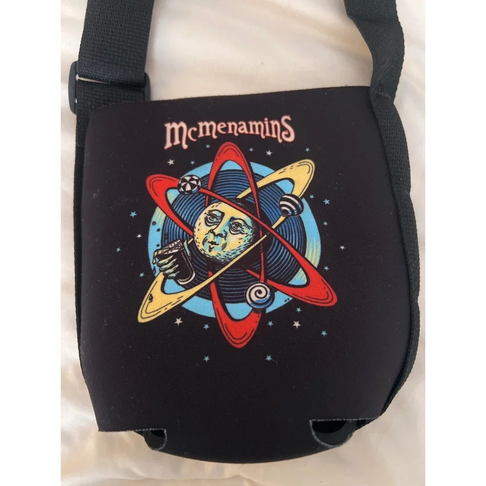 McMenamins Atom Growler Bag Black Neoprene Insulated Carrier‎ Adjustable Strap