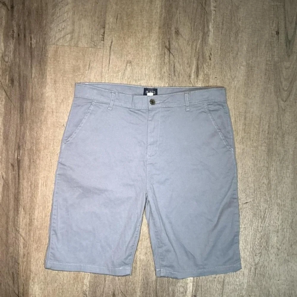 The Children's Place Denim Shorts Size 16 Light Blue‎ Button Fly Kids Casual