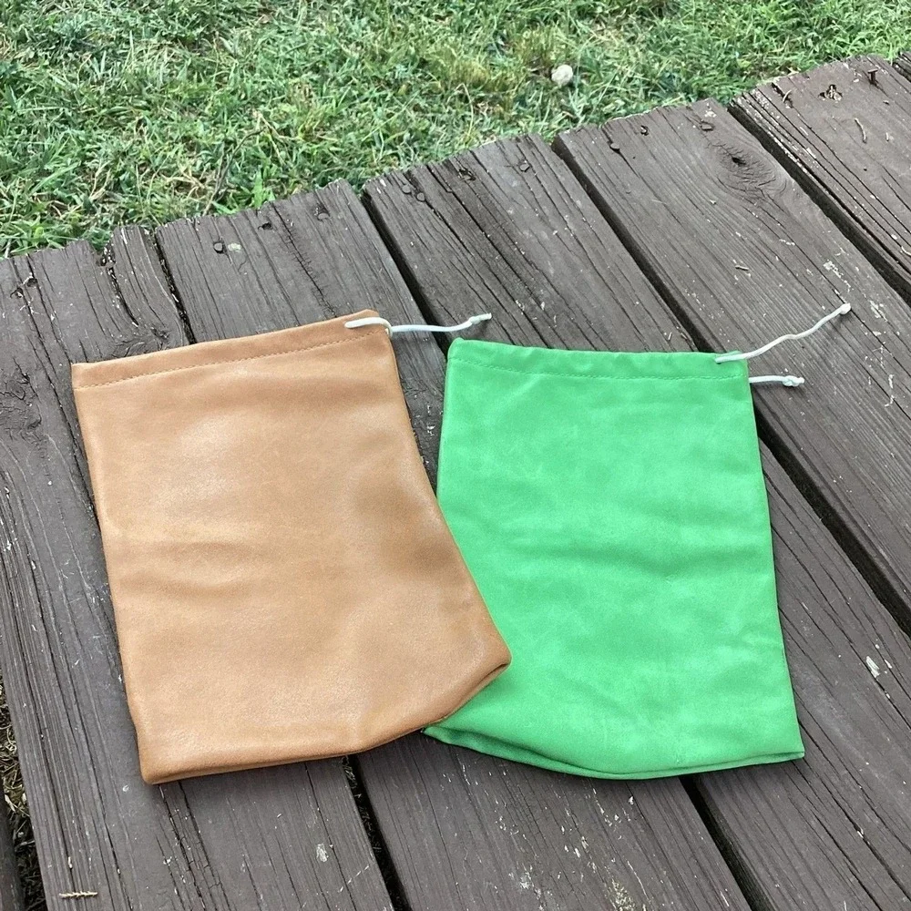 Select Club Whisky Drawstring Bags Set‎ of 2 Tan Green 2024