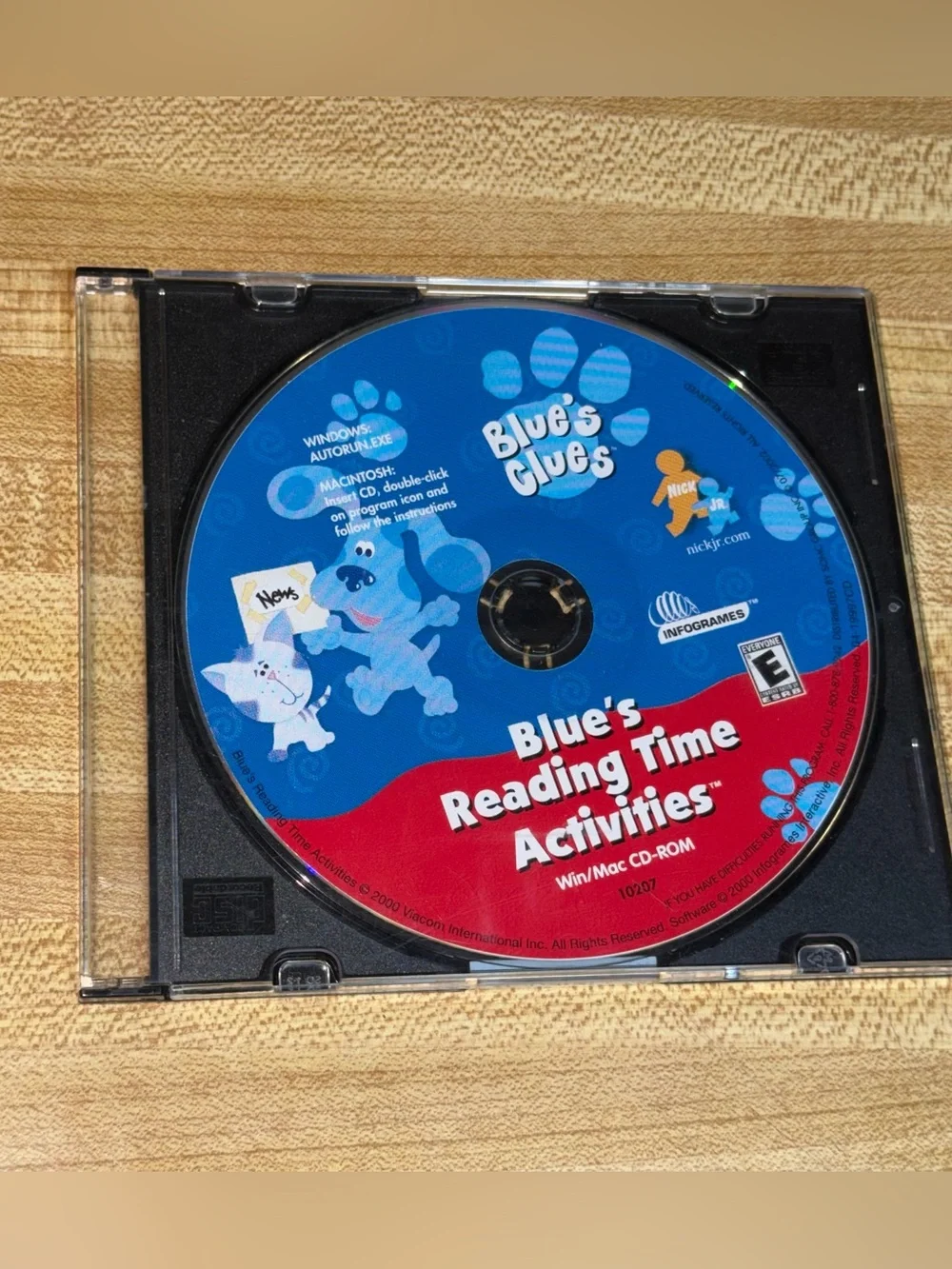 Vintage 2000 Blue's Reading Time Activities CD-ROM computer game