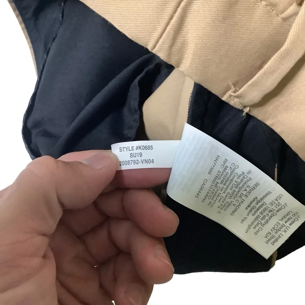J Crew Men’s Destination Pants Tan Size 32 / 34