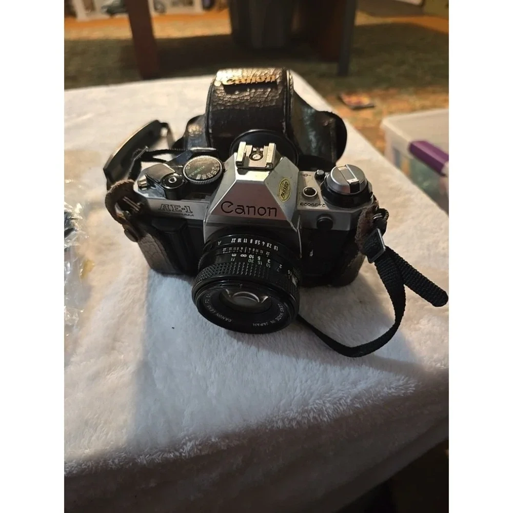 Classic Canon AE-1 Program Camera Bundle‎ with 50mm Lens & Protective Carry Case