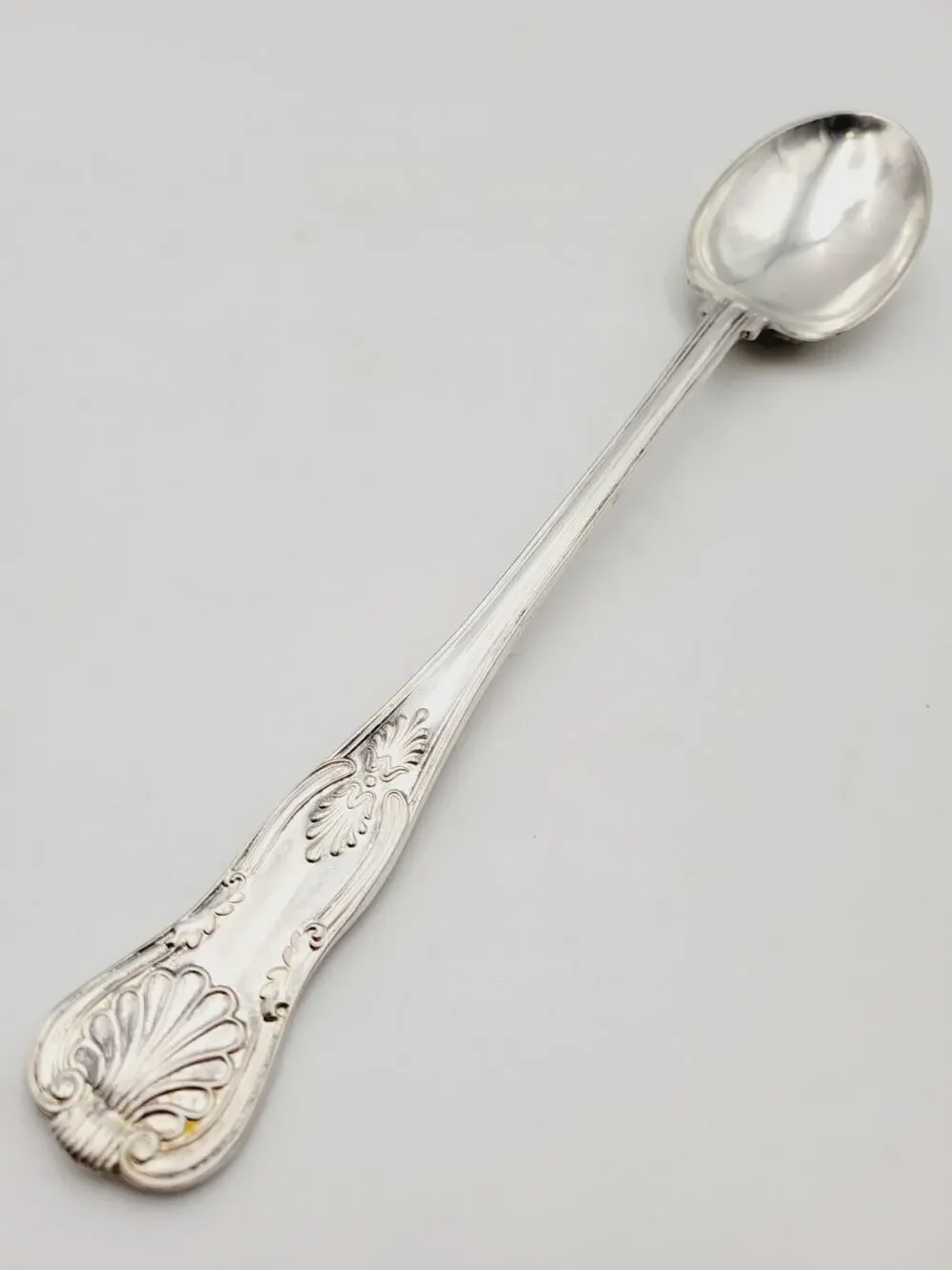 FB Rogers Italy Silverplated Repousse Kings Shell Salad Serving Spoon Discontinu