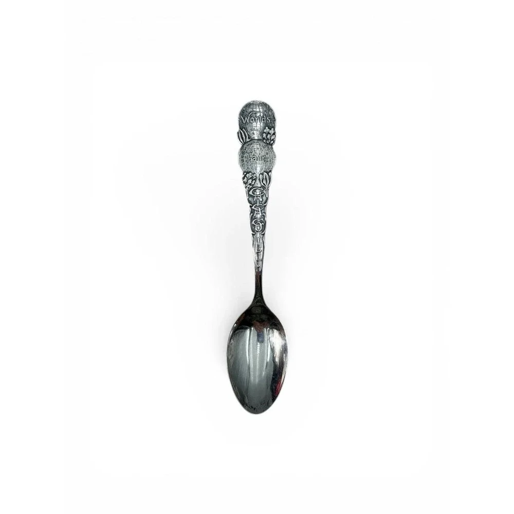 Antique‎ M.J. Co. 1892 Chicago Worlds Fair Sterling Silver 925 Spoon