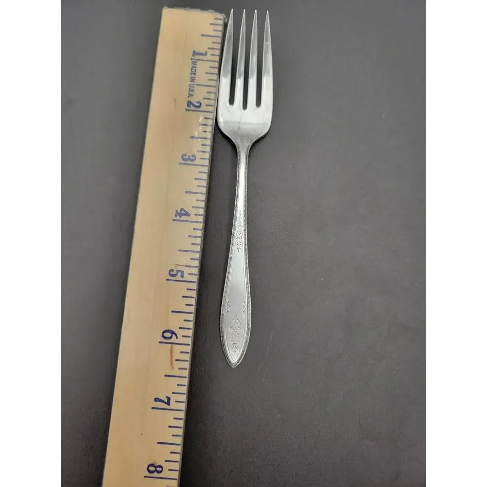 1847 Rogers Bros ARGOSY Set 6 Salad Fork Silver Plate 1926 Flatware