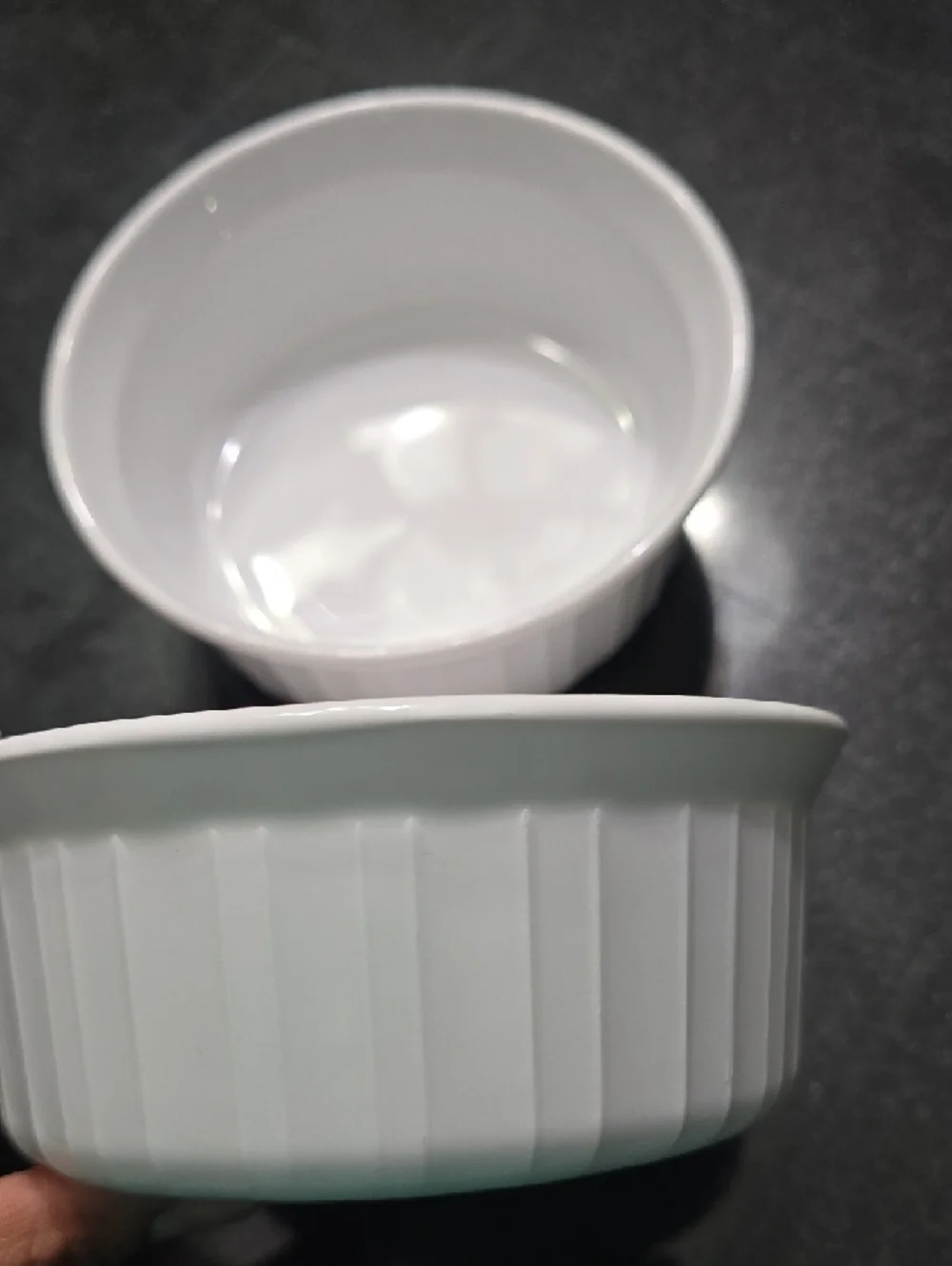 2 PIECE Corningware French White 16oz Round Bakeware Dish SET