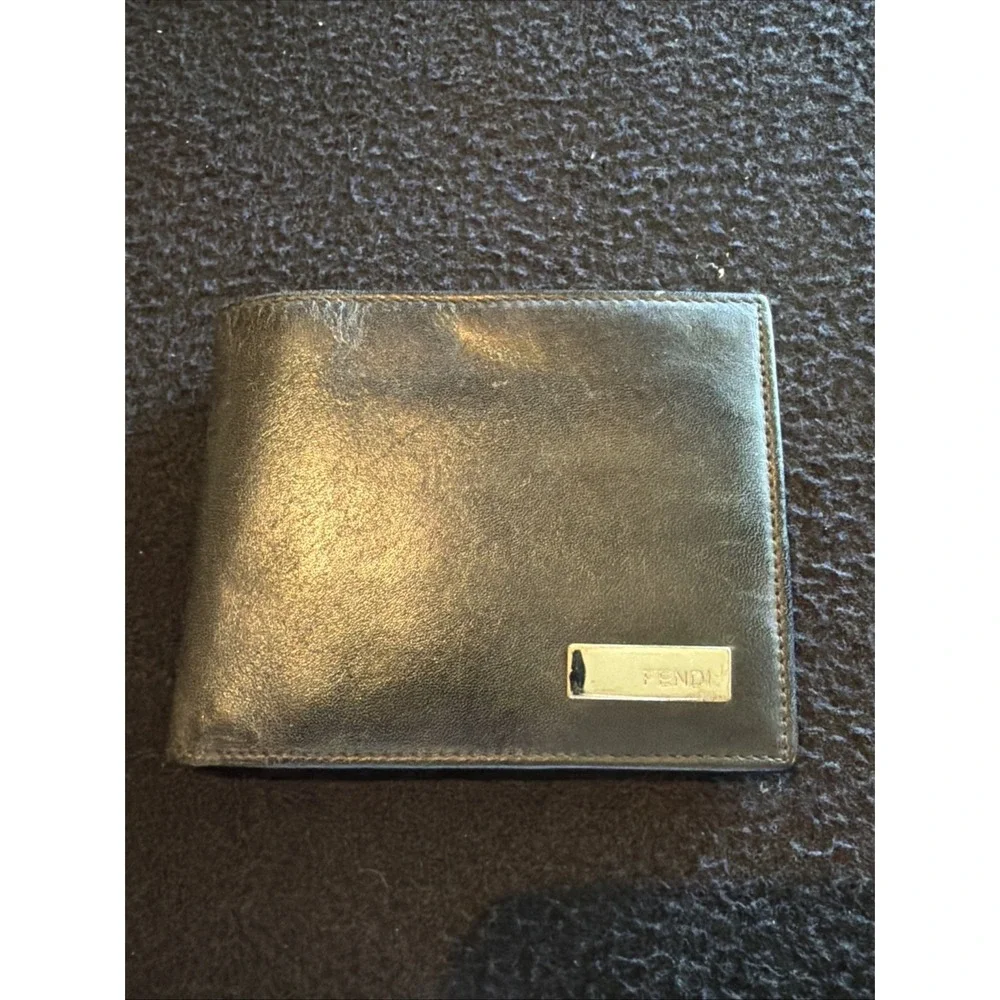 Fendi black leather