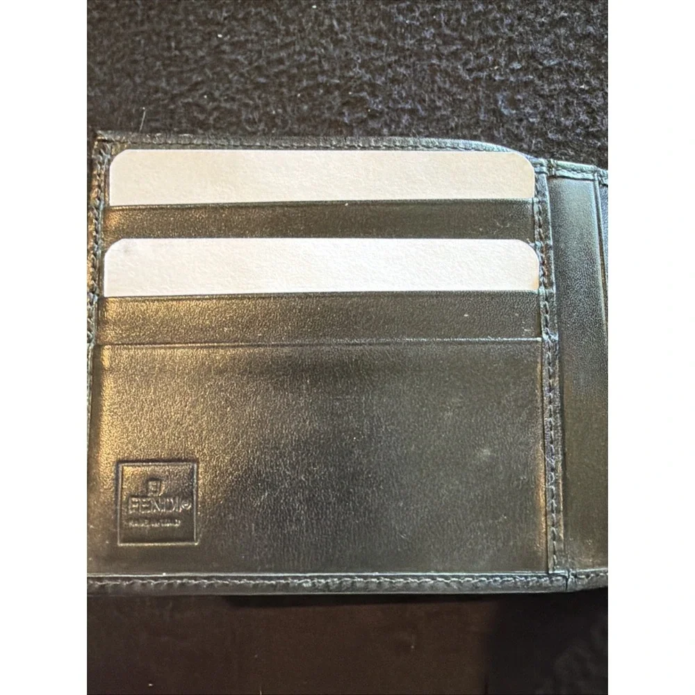 Fendi black leather