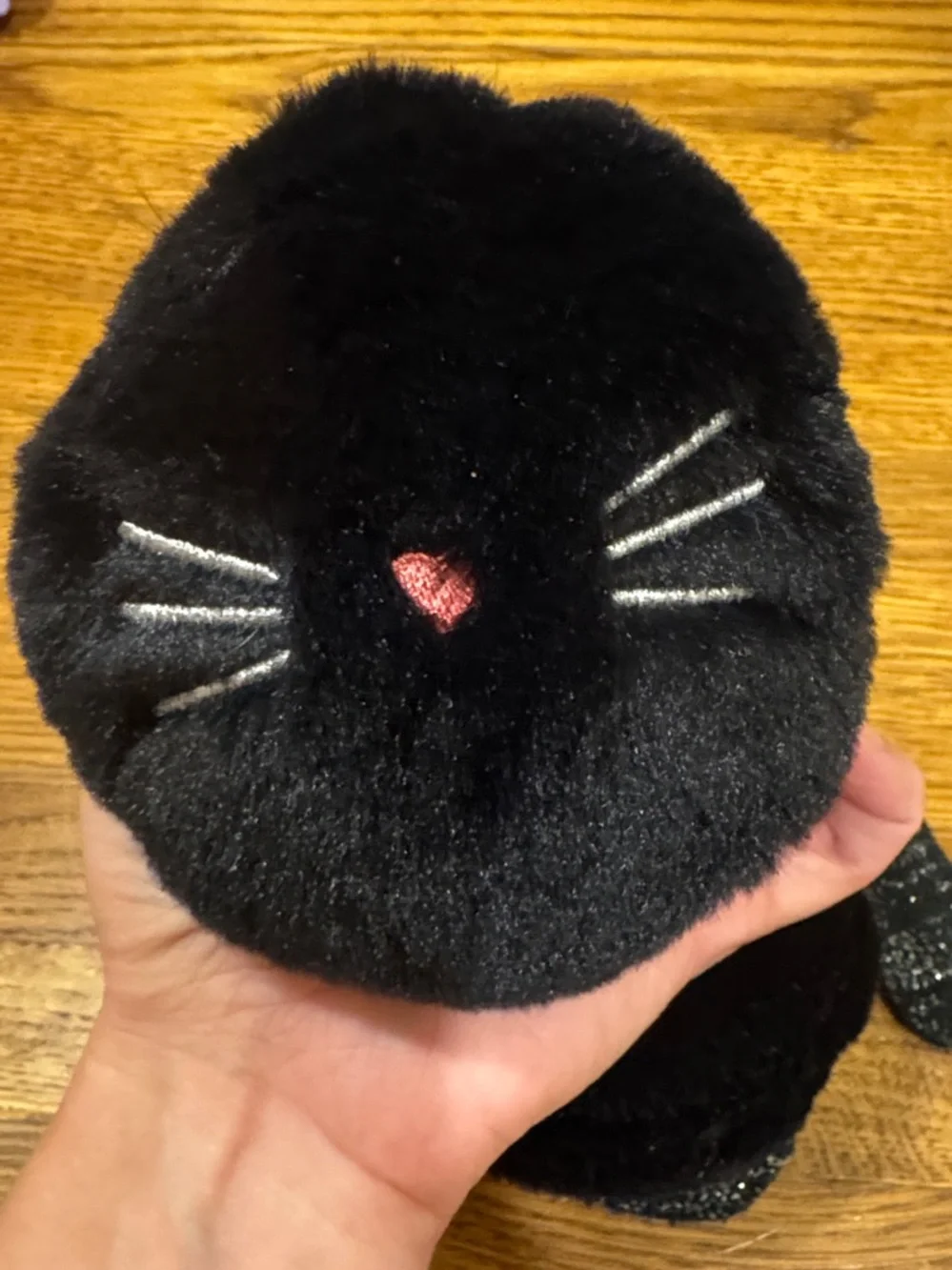 Black Faux Fur Kids Earmuffs and Knit Mittens Set