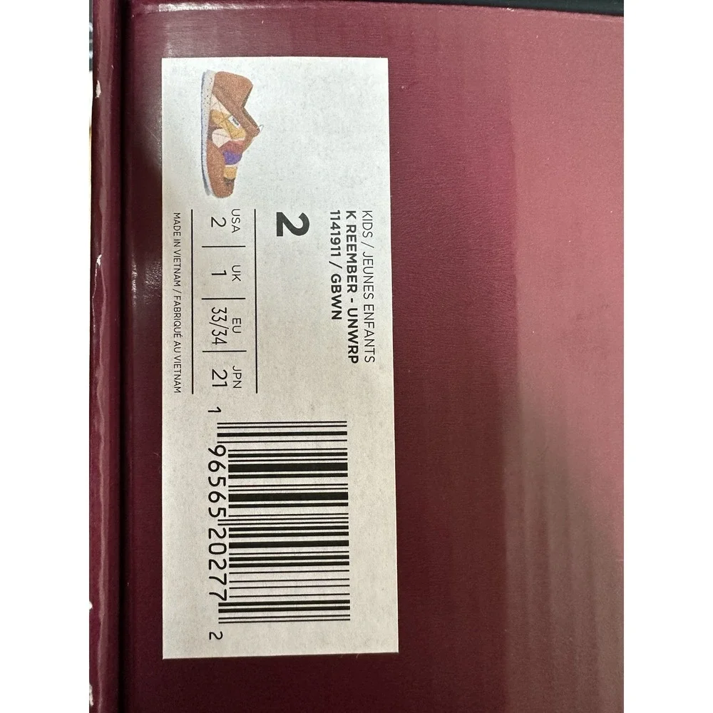 Teva x UNWRP limited-edition ReEmber slip-on shoes Size 2 Kids