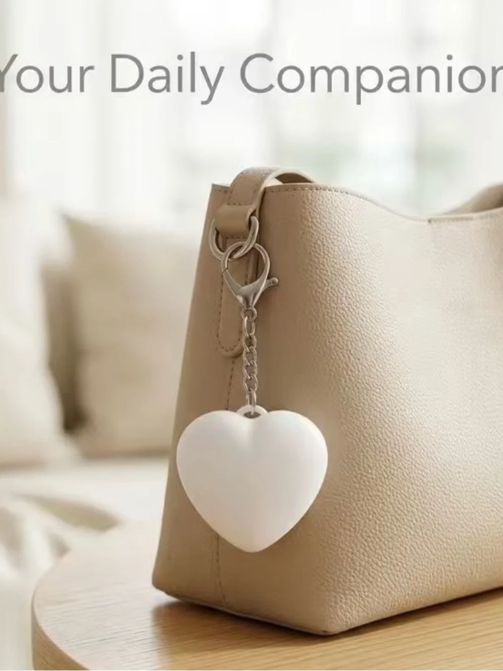 Heart-Shaped LED Purse light- White Glow *NWT