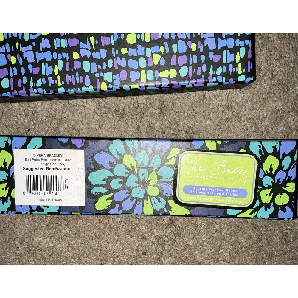 Vera Bradley Indigo Pop Ball Point Pen NWT