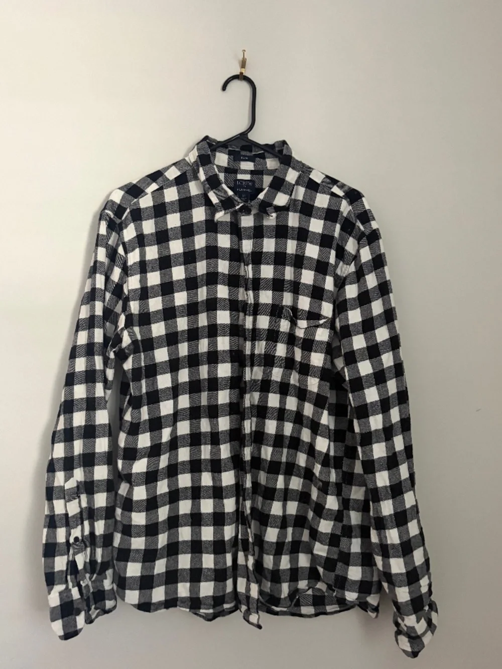 J Crew Slim Fit Men's Flannel Long Sleeve - XL - Buffalo Check