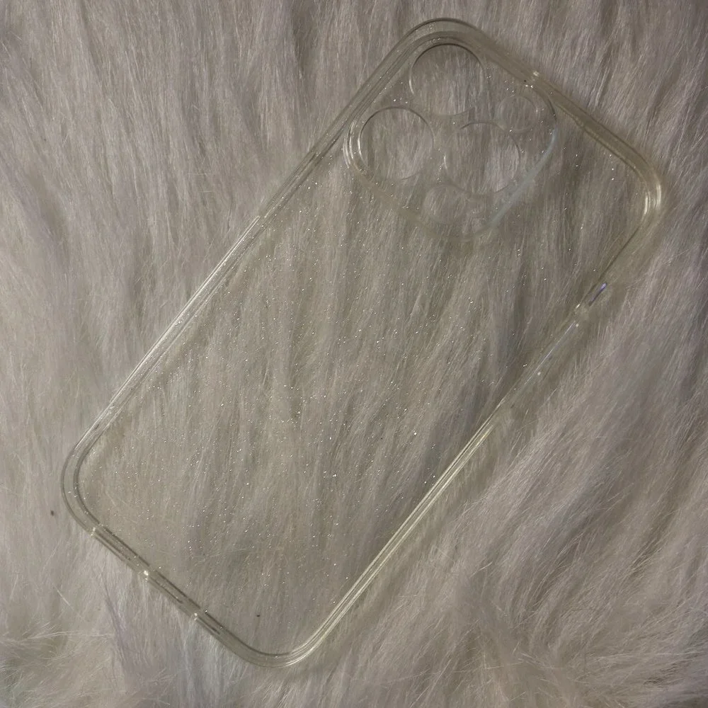 N/A clear glittery
