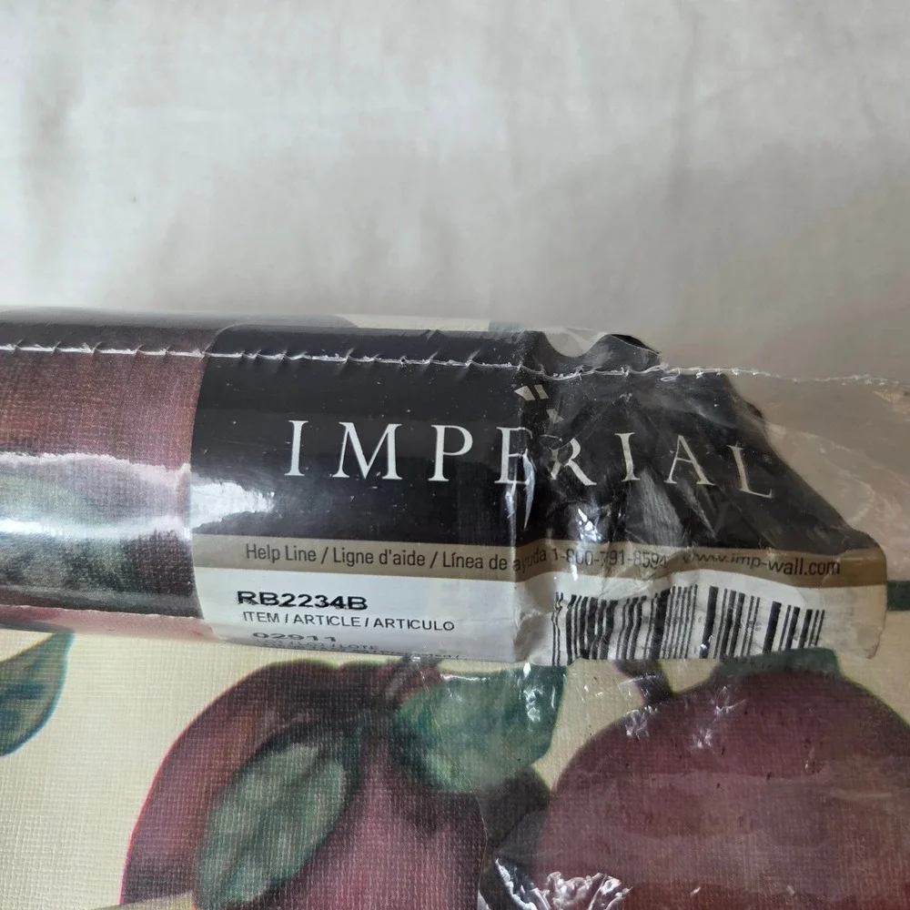 Imperial Red Apple Wallpaper Border Prepasted 5yd Rolls RB2234B Set of 2