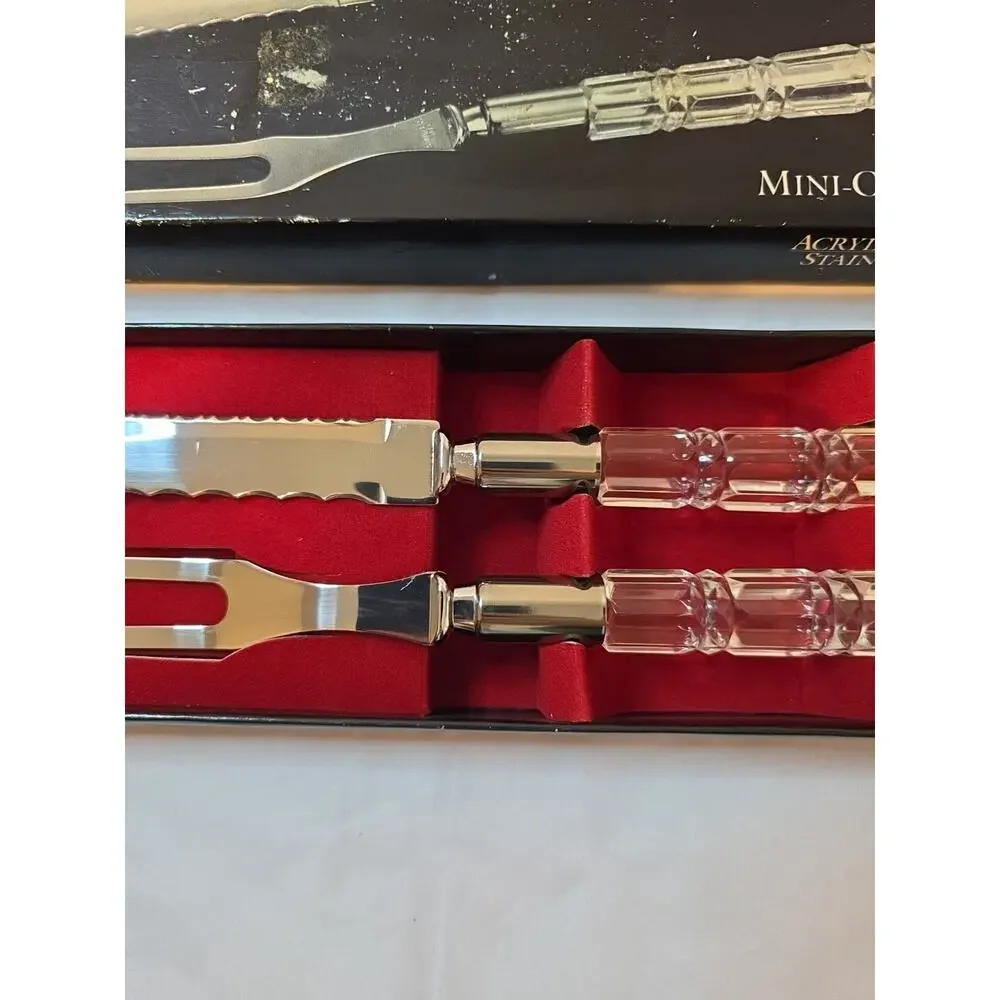 MIRAGE Mini-Carver Set - By Robinson - Knife and Fork 10