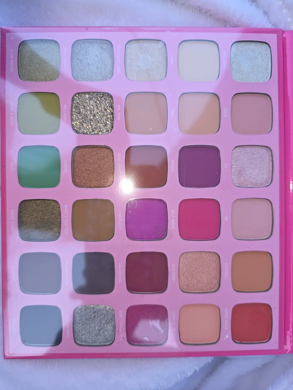 Jeffree Star x Morphe Palette - Pink Holographic Packaging
