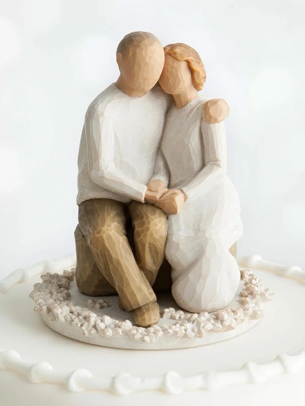 Willow Tree Anniversary, Sculpted Hand-Painted Cake Topper