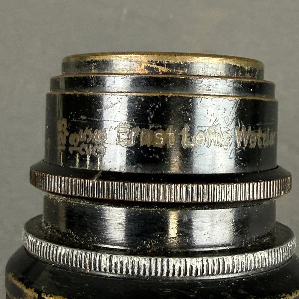 Ernst Leitz Wetzlar 1934 Hektor 13.5cm 135mm f4.5 Lens No 196367 Vintage Black
