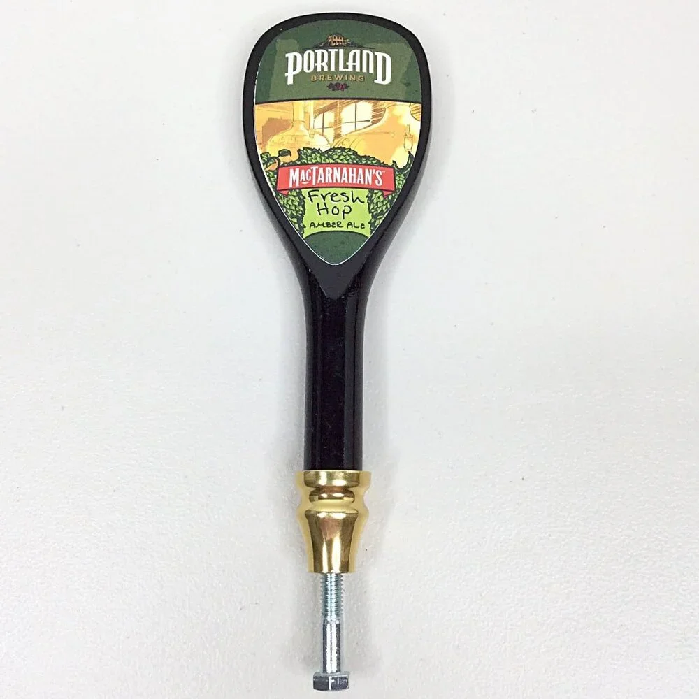 Portland Brewing MacTarnahan's Fresh Hop‎ Ambr Ale Tap Handle Oregon 9.5