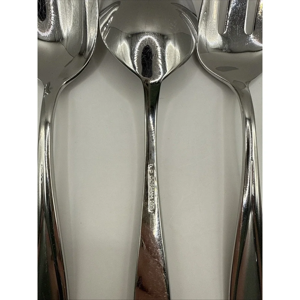 Gorham Tulip Frosted (7) Pc Serving Set Stainless‎ Korea