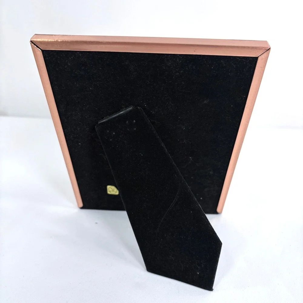 Vintage Photo Frame Copper Brass‎ Industrial Mixed Metal 5x7 Made in Korea