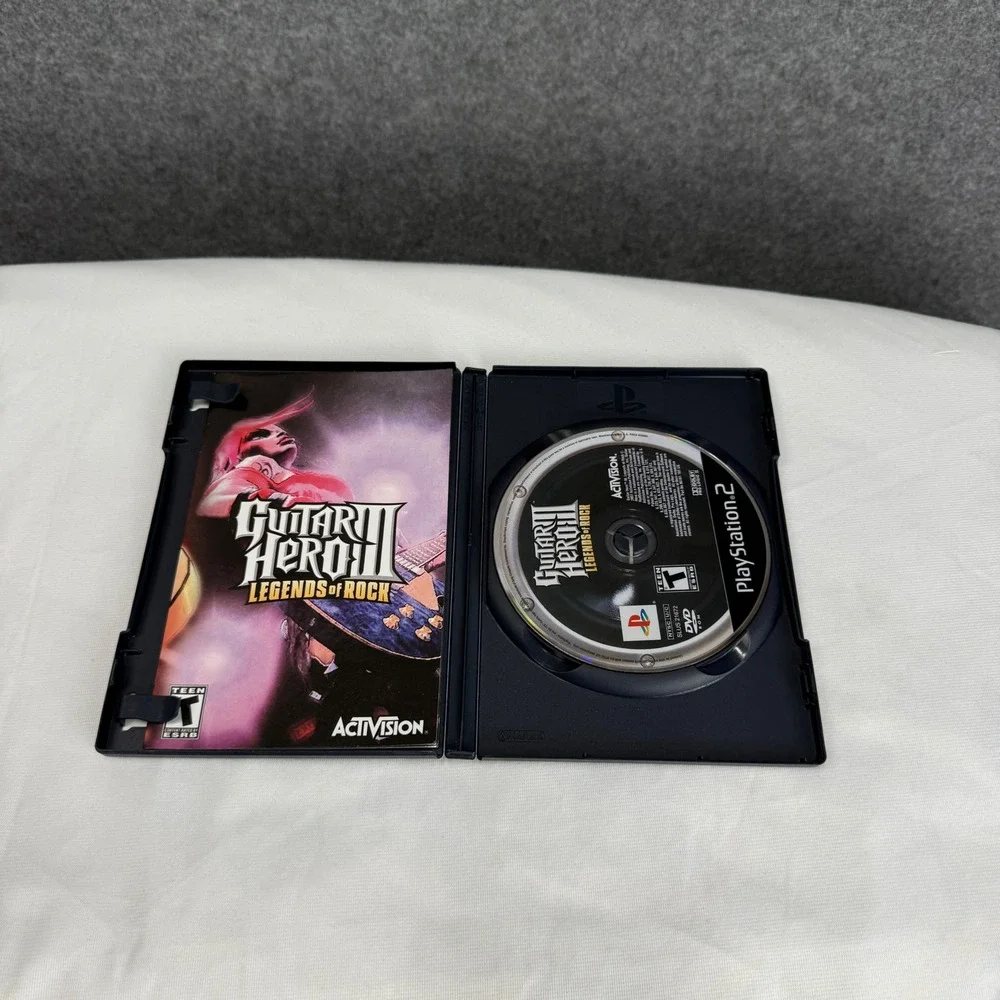 Guitar‎ Hero III Legends of Rock Sony PlayStation 2 PS2 Game with Manual CIB