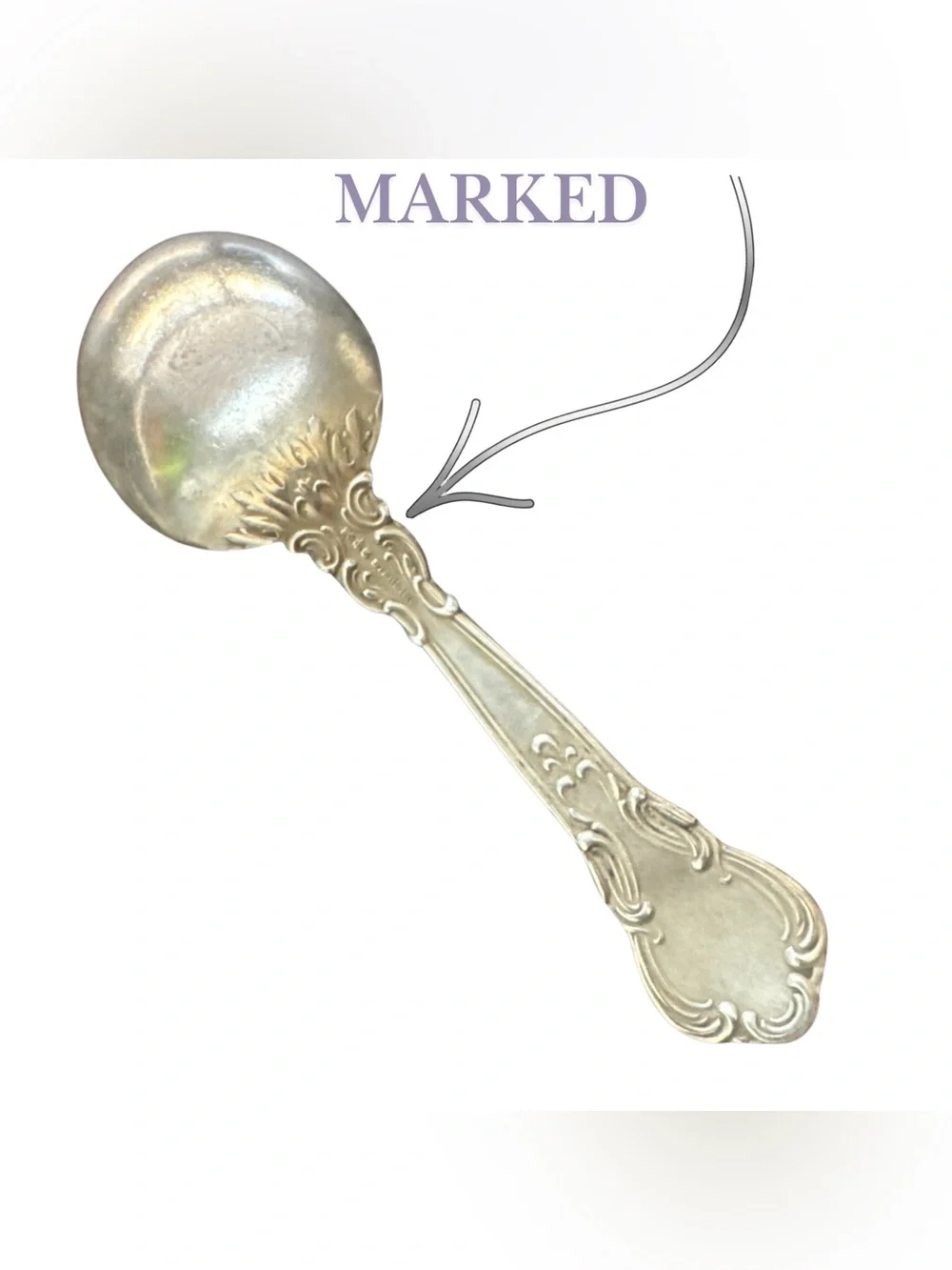 Antique Gorham Chantilly Sterling Silver Baby Spoon - 23g Marked‎ Pat. 1895