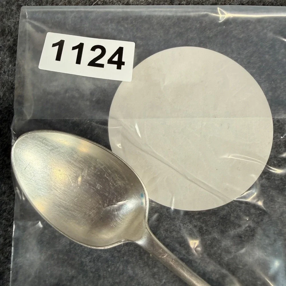 Antique‎ William Page WP EP Silver Plate Teaspoon Monogrammed Fiddle Shell Spoon