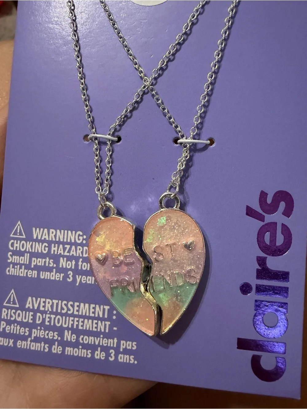 Claires friends dark glow
