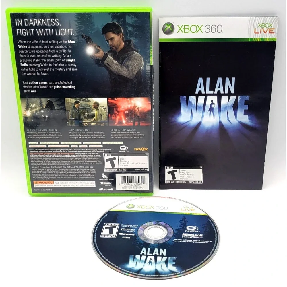 Alan Wake Xbox 360‎ Complete CIB COMPLETE IN BOX