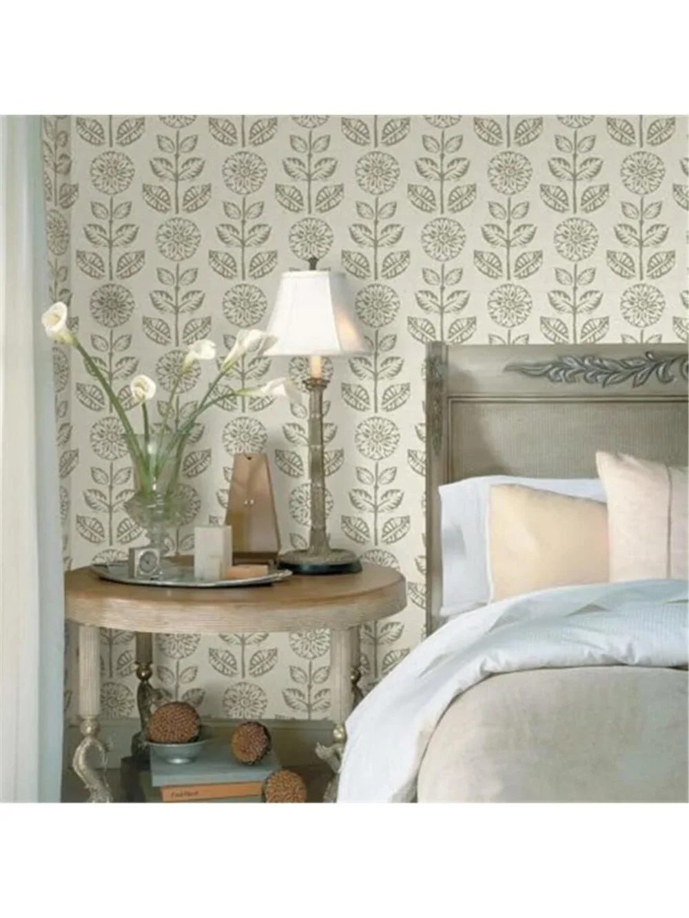 Floral Wallpaper Peel and Stick Boho Contact Paper 17.7in×118in | Vintage Floral